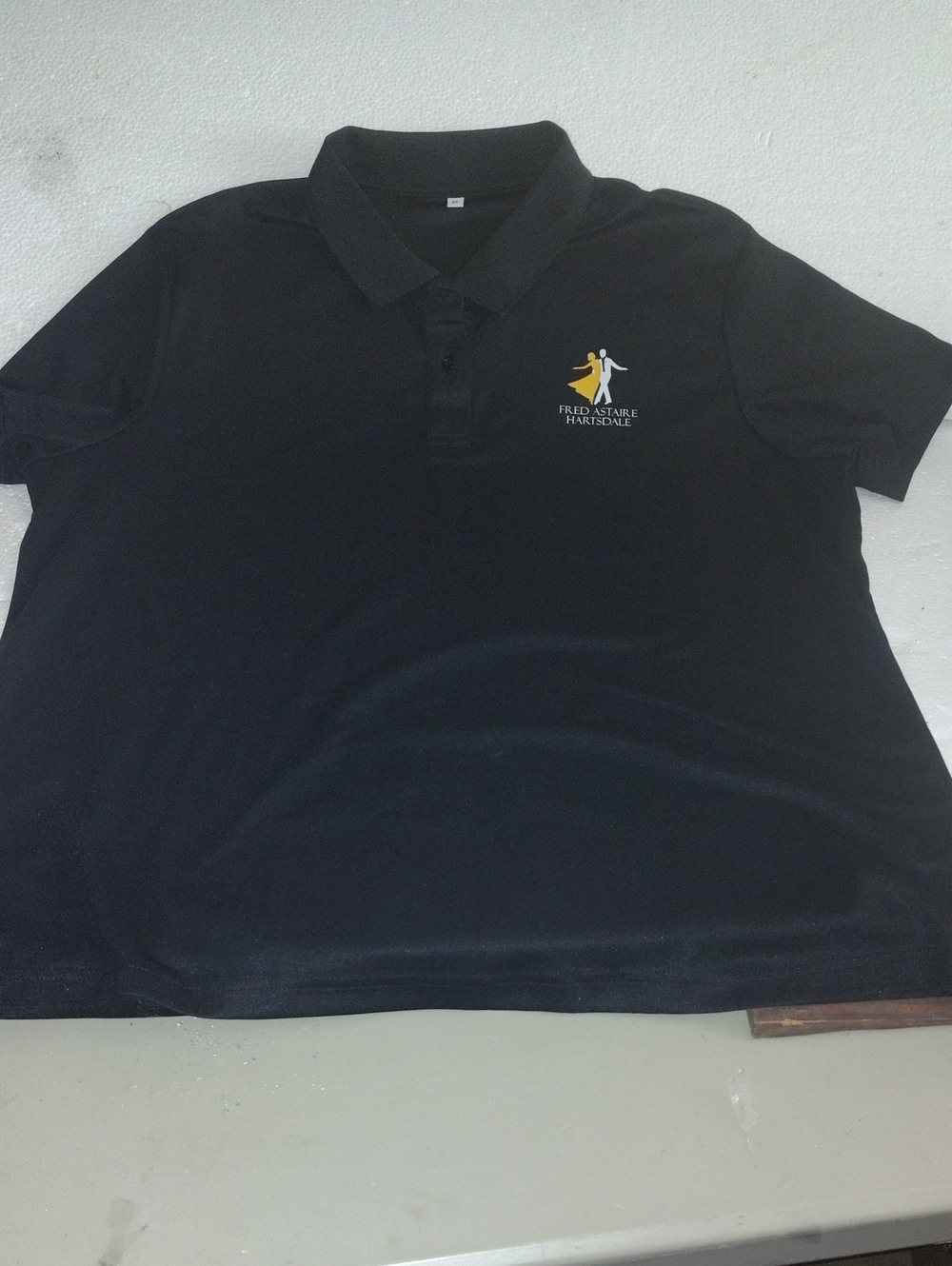 Men's XL Black Polo Shirt "Fred Astaire Hartsdale"